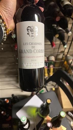 Burdeos Saint-Émilion Gran Cru Grand Corbin Les Charmes 2016