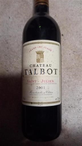 Bordeaux Saint-Julien Grand Cru Château Talbot 2001