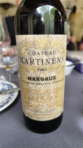 Bordeaux Margaux Château Martinens 1983