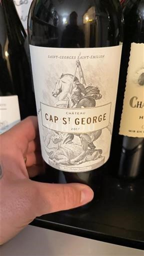 Bordeaux Saint-Georges-Saint-Émilion Château Cap Saint George 2017