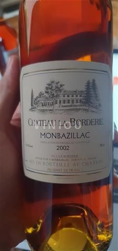 South West Monbazillac Château La Borderie 2002