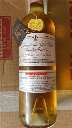 Sud-Ovest Pacherenc-du-vic-bilh Plaimont Barrique d'Or 2012