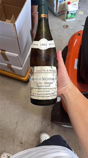 Vin Blanc sec Moillard 1983 France Bourgogne Chassagne-montrachet Premier Cru