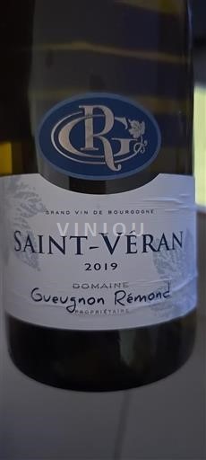 Bourgogne Saint-Véran Gueugnon Rémond 2019