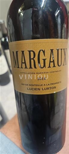 Bordeaux Margaux Lucien Lurton 2018