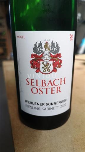 Moselle Mosel Selbach Oster Wehlener Sonnenuhr 2022