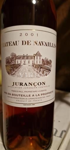 Sud-Ovest Jurançon Château Navailles 2001
