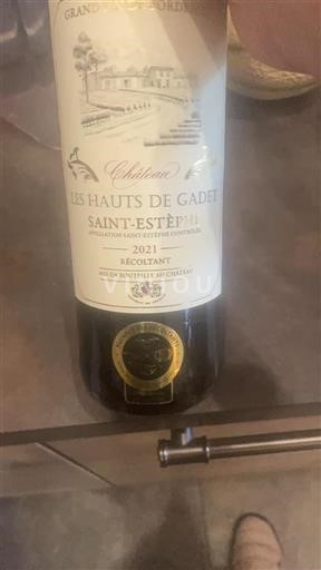 Bordeaux Saint-Estèphe Château Les Hauts de Gadet 2021