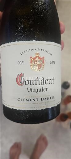 Vin Blanc sec Confident Clément 2021 France Vallée du Rhône