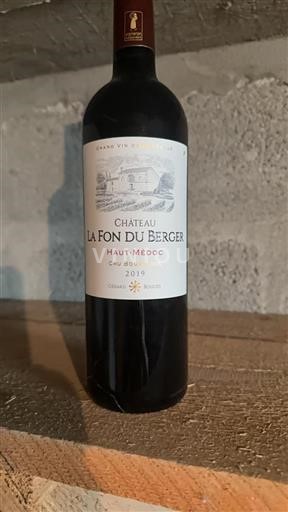 Bordeaux Haut-Médoc Cru Bourgeois La Fon du Berger 2019
