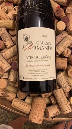Rhône Valley Côtes-du-Rhône Gaussin Armandy 2019