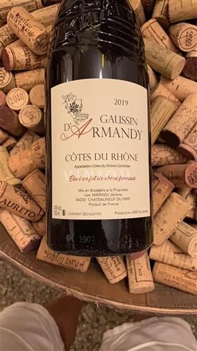 Rhône Valley Côtes-du-Rhône Gaussin Armandy 2019