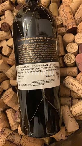 Kalifornialaiset AVA:t Määrittelemätön Francis Ford Coppola Winery Diamond Collection Black Label Claret 2021