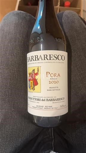 Piedmont Wines Barbaresco Produttori del Barbaresco Pora 2020