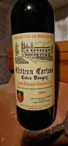 Bordeaux Saint-Émilion Grand Cru Château Carteau Côtes Daugay 2004