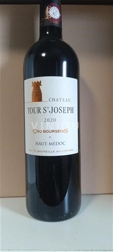 Bordéus Haut-Médoc Cru Bourgeois Château Tour St Joseph 2020