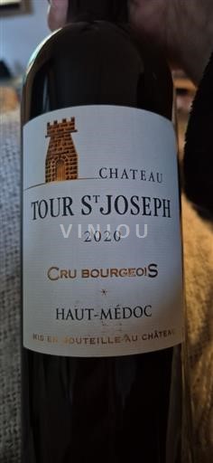 Bordeaux Haut-Médoc Cru Bourgeois Château Tour St Joseph 2020