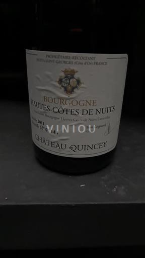 Bourgogne Hautes Côtes de Nuits Château Quincey 2011