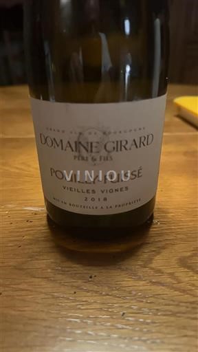 Burgundi Pouilly-fuissé Domaine Girard Père & Fils Vieilles Vignes 2018