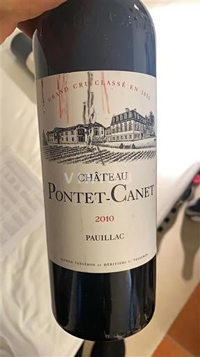 Bordeaux Pauillac Grand Cru Pontet-Canet 2010