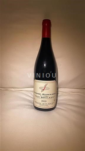 Borgogna Vosne-Romanée Premier Cru Domaine Jean Grivot Aux Brûlées 2010