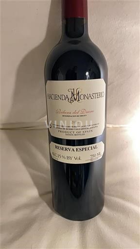 Castile and León Ribera del Duero Hacienda Monasterio Reserva Especial 2016