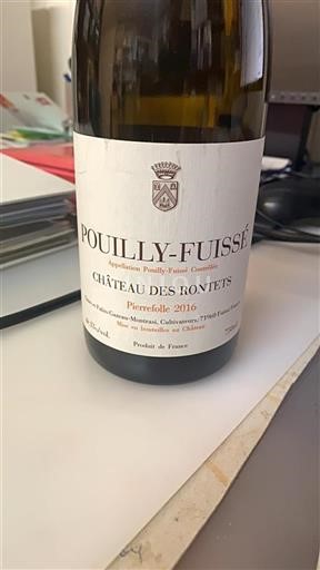 Bourgondië Pouilly-fuissé Château Des Rontets Pierrefolle 2016