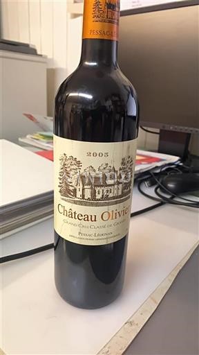 Bordeaux Pessac-Léognan Grand Cru Olivier 2005