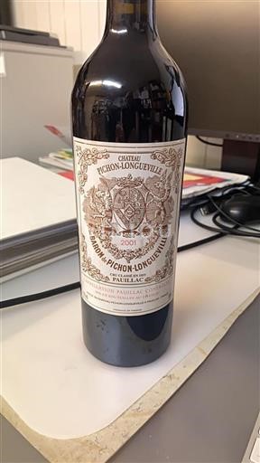 Bordeaux Pauillac Grand Cru Château Pichon-Longueville Baron 2001
