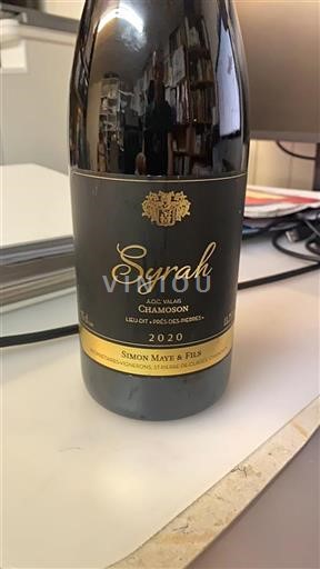 Valais Not Specified Simon Maye & Fils Syrah 2020