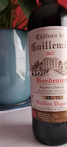 Bordeaux Château Guillemin Vieilles Vignes 2022