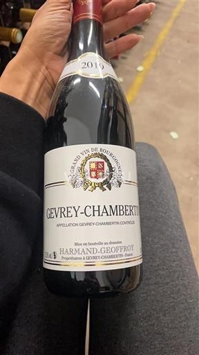 Bourgogne Gevrey-chambertin Harmand-Geoffroy 2019