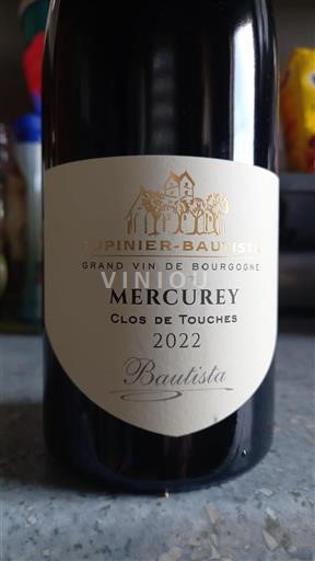 Bourgondië Mercurey Tupinier-Bautista Clos de Touches 2022