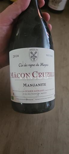Bourgogne Mâcon och Mâcon-Villages Clos des Vignes du Maynes Manganite 2016