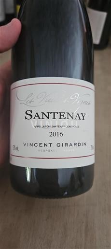 Bourgogne Santenay Vincent Girardin Les Vieilles Vignes 2016