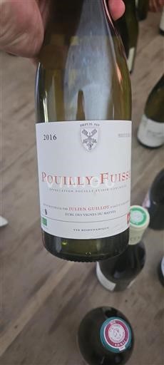 Burgundi Pouilly-fuissé EURL des Vignes du Maynes 2016