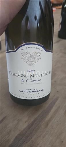 Burgundy Chassagne-Montrachet Patrick Miolane la Canière 2014