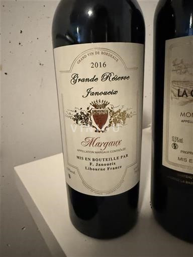 Bordeaux Margaux F. Janoueix Grande Réserve 2016
