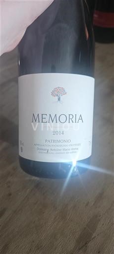 Corsica Patrimonio Domaine Antoine-Marie Arena Memoria 2014