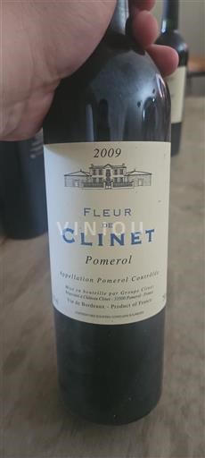Bordeaux Pomerol Clinet Fleur de Clinet 2009