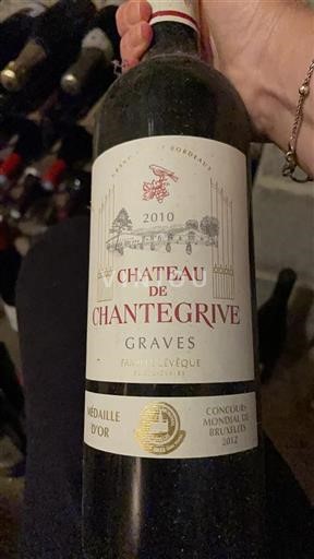 Bordeaux Graves Château Chantegrive 2010