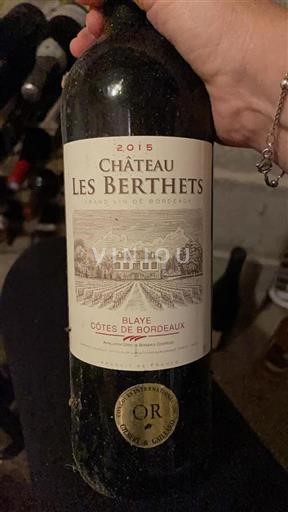 Bordeaux Blaye-côtes-de-bordeaux Château Les Berthets 2015