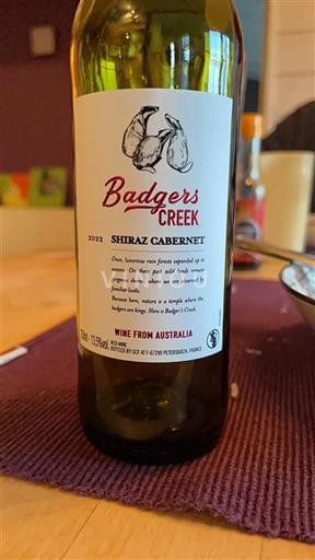 Australia Meridionale Non specificato Badgers Creek Shiraz Cabernet 2022