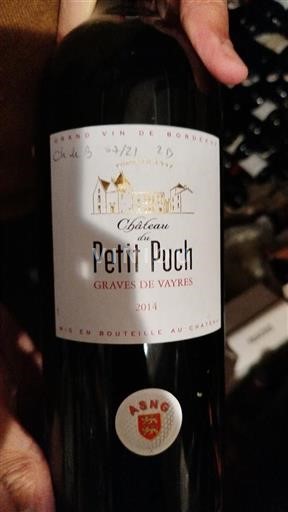 Bordeaux Graves-de-vayres Château Petit Puch 2014