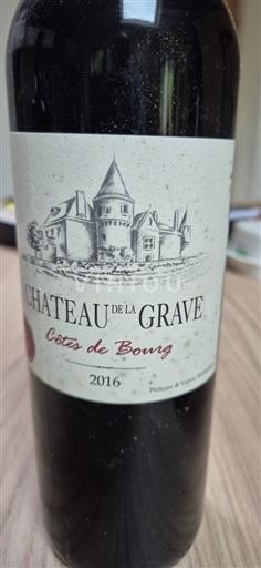 Bordeaux Côtes-de-bourg Château La Grave 2016