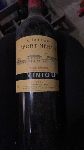 Bordeaux Pessac-Léognan Château Lafont Menaut 2001