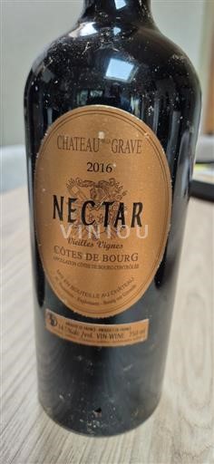 Bordeaux Côtes-de-bourg Château La Grave Nectar 2016