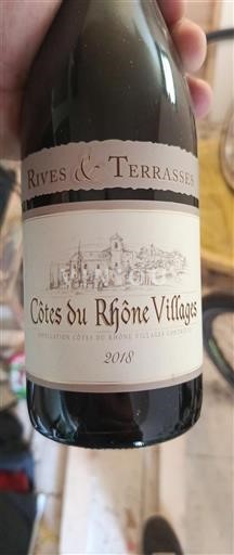 Rhône-dalen Côtes-du-Rhône-Villages Rives & Terrasses 2018