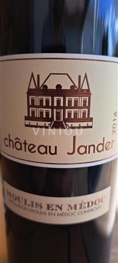 Bordeaux Moulis-en-Médoc Château Jander 2016