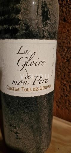 Sud-Ouest Bergerac Château Tour des Gendres La Gloire de mon Père 2003